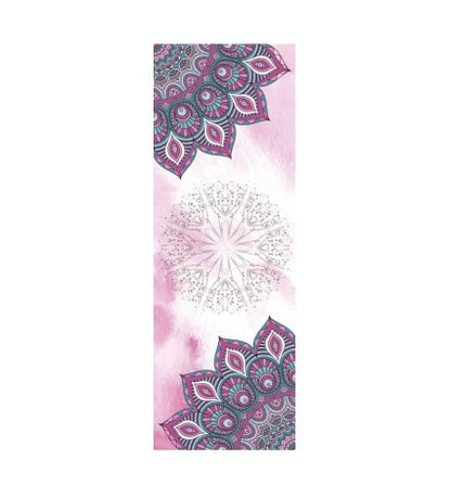 Beautiful Patterned Yoga Towel – Anti-Skid, Sweat-Absorbent, Portable Gym & Pilates Mat Cover