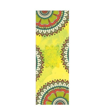 Beautiful Patterned Yoga Towel – Anti-Skid, Sweat-Absorbent, Portable Gym & Pilates Mat Cover