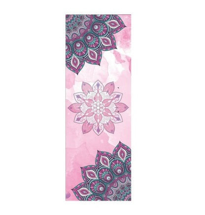 Beautiful Patterned Yoga Towel – Anti-Skid, Sweat-Absorbent, Portable Gym & Pilates Mat Cover