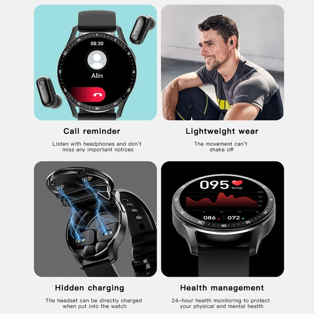 SmartSync Pro: The Ultimate Smartwatch with Built-In Headphones