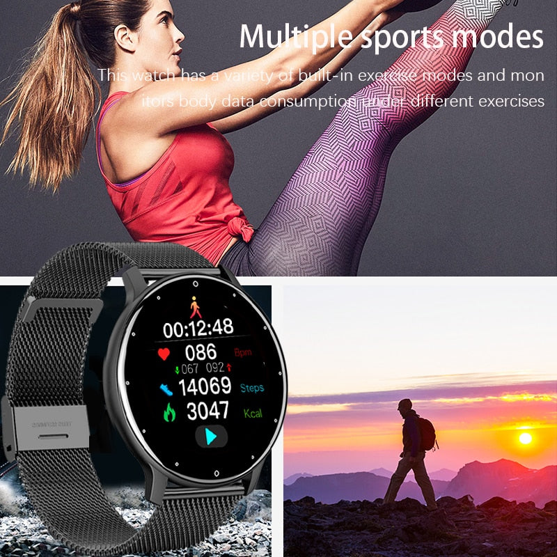 AquaFit Pro: Stylish IP67 Waterproof Fitness Smartwatch