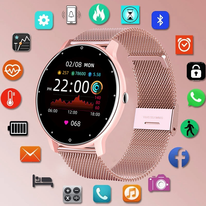 AquaFit Pro: Stylish IP67 Waterproof Fitness Smartwatch